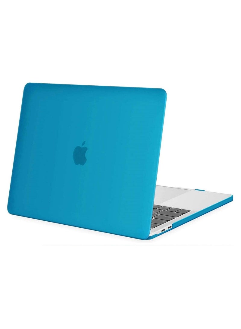 Compatible with MacBook Air 13-Inch Case 2020/2019/2018 Release A2337 M1 A2179/A1932 Retina Display Touch ID Protective Plastic Hard Shell Case Cover Aqua Blue - Image 1