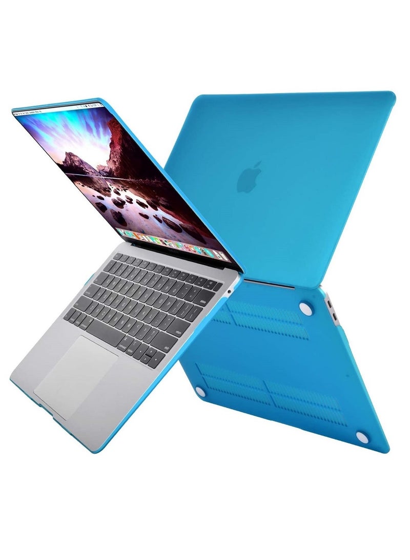 Compatible with MacBook Air 13-Inch Case 2020/2019/2018 Release A2337 M1 A2179/A1932 Retina Display Touch ID Protective Plastic Hard Shell Case Cover Aqua Blue - Image 4