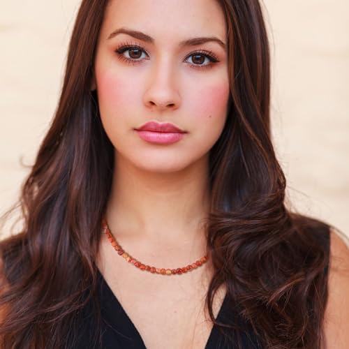 COAI Women's Crystal Necklace, Red Carnelian Necklace for Women - Image 2