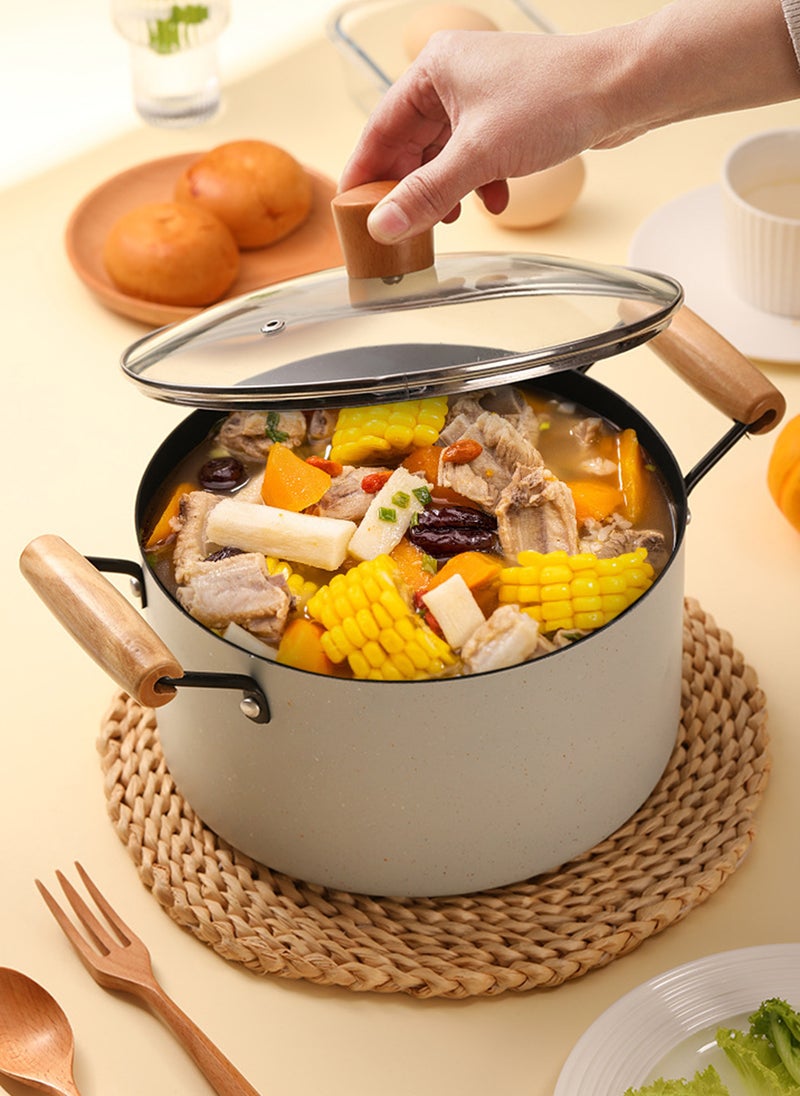 Sharpdo - 3-Piece Cookware Set, Medical Stone Pots and Pans Sets, Non-Stick  Cooking Pot Set,  PFOA Free - NonStick Pot Set Wok Soup Pot 22/26/30CM - Image 1