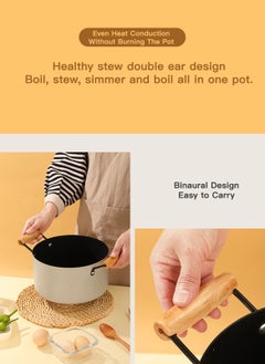 Sharpdo 3-Piece Cookware Set, Medical Stone Pots and Pans Sets, Non-Stick  Cooking Pot Set,  PFOA Free - NonStick Pot Set Wok Soup Pot 22/26/30CM  - Image 4