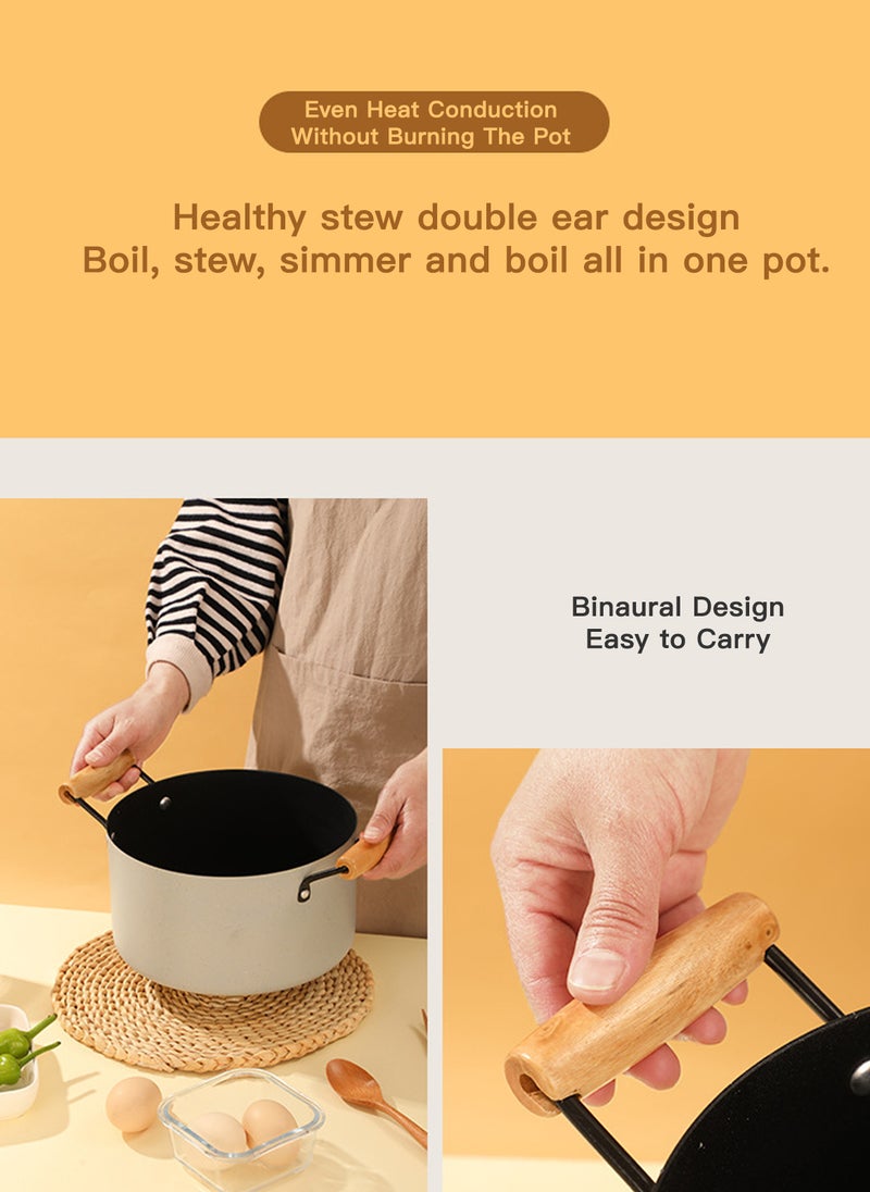 Sharpdo - 3-Piece Cookware Set, Medical Stone Pots and Pans Sets, Non-Stick  Cooking Pot Set,  PFOA Free - NonStick Pot Set Wok Soup Pot 22/26/30CM - Image 1