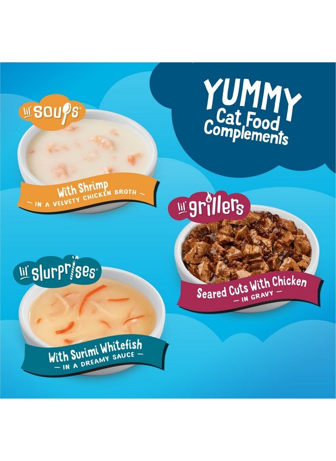فريسكس - مجموعة متنوعة من أطعمة القطط القابلة لللعق من Purina Friskies All Star Faves - علبة مكونة من 8 قطع - Image 1