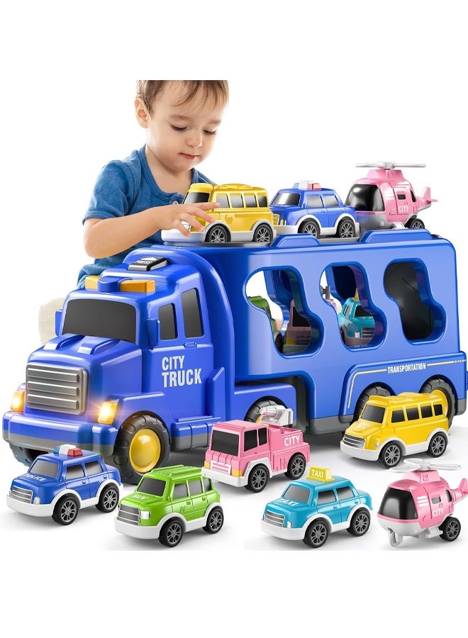ألعاب شاحنة مدينة الأطفال الصغار للأطفال من 3 إلى 9 سنوات ， 5 في سيارة مركبة طاقة احتكاك واحدة لمدة 3 4 5 6 - Image 1