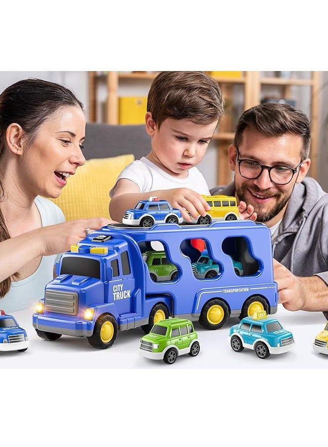 ألعاب شاحنة مدينة الأطفال الصغار للأطفال من 3 إلى 9 سنوات ， 5 في سيارة مركبة طاقة احتكاك واحدة لمدة 3 4 5 6 - Image 3