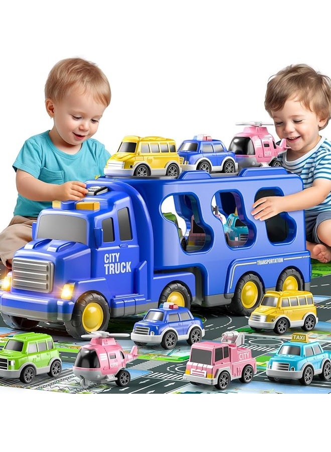 ألعاب شاحنة مدينة الأطفال الصغار للأطفال من 3 إلى 9 سنوات ， 5 في سيارة مركبة طاقة احتكاك واحدة لمدة 3 4 5 6 - Image 4