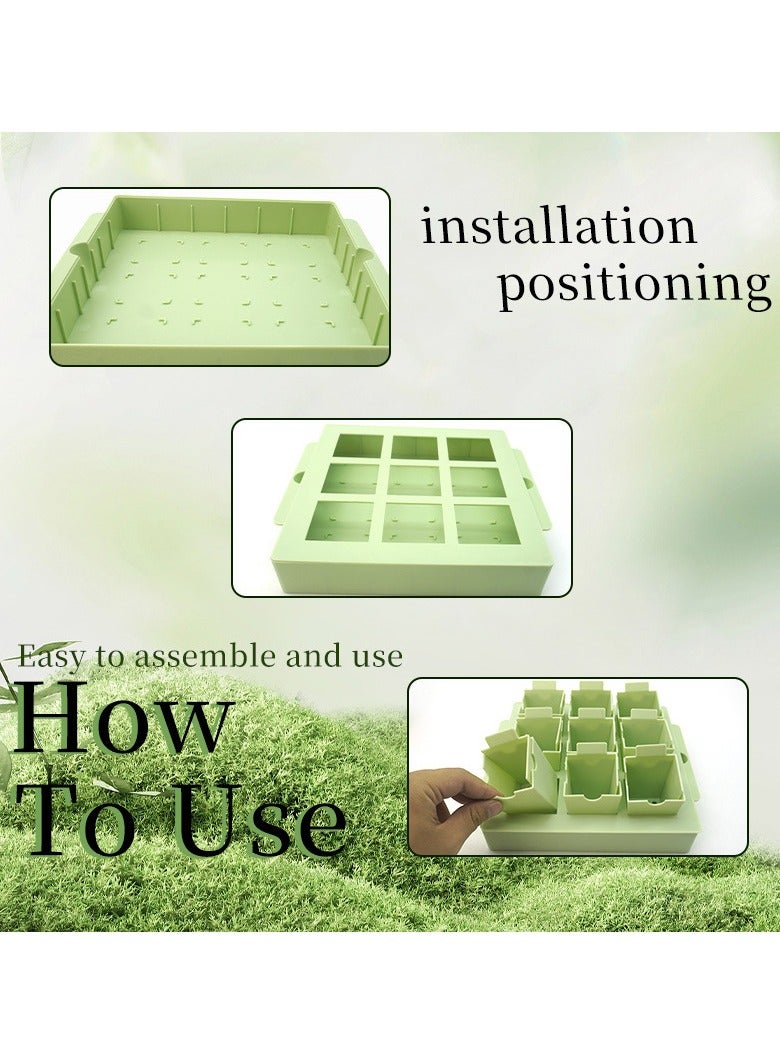 general Reusable Seed Starter Tray - Durable Garden Germination Tray Perfect for Beginners Indoor Outdoor Planting Supplies - Image 2