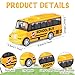 RoundFunny 12 Pcs Mini Yellow School Bus Toys for Toddlers Back to School 37 in Small Bus Toy for Preschool Kindergarten Kids Birthday Gift 3 4 5 Year Old and up Girls Boys - Image 4