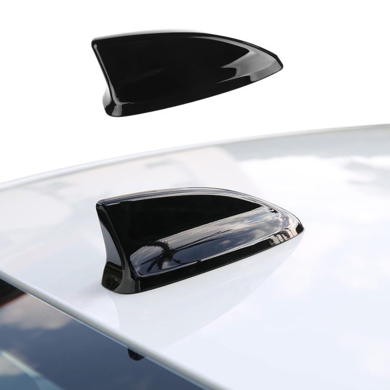 CKE Compatible with Honda Civic 2022-2026 for CR-V HR-V Accord 2023-2026 Accessories Car Shark Fin Antenna Topper Roof Aerial Cover Trim -Glossy Black - Image 1