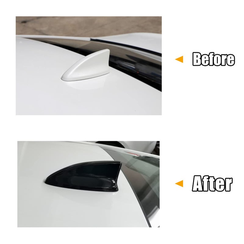 CKE Compatible with Honda Civic 2022-2026 for CR-V HR-V Accord 2023-2026 Accessories Car Shark Fin Antenna Topper Roof Aerial Cover Trim -Glossy Black - Image 5