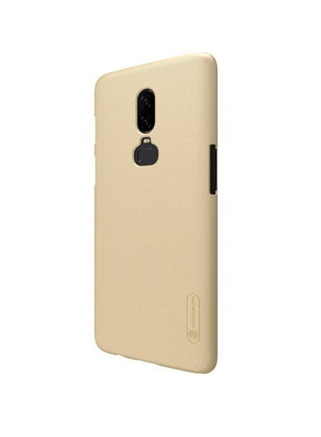 Nillkin Super Frosted Shield Hard Pc Back Case Cover For Oneplus 6 Gold - Image 2