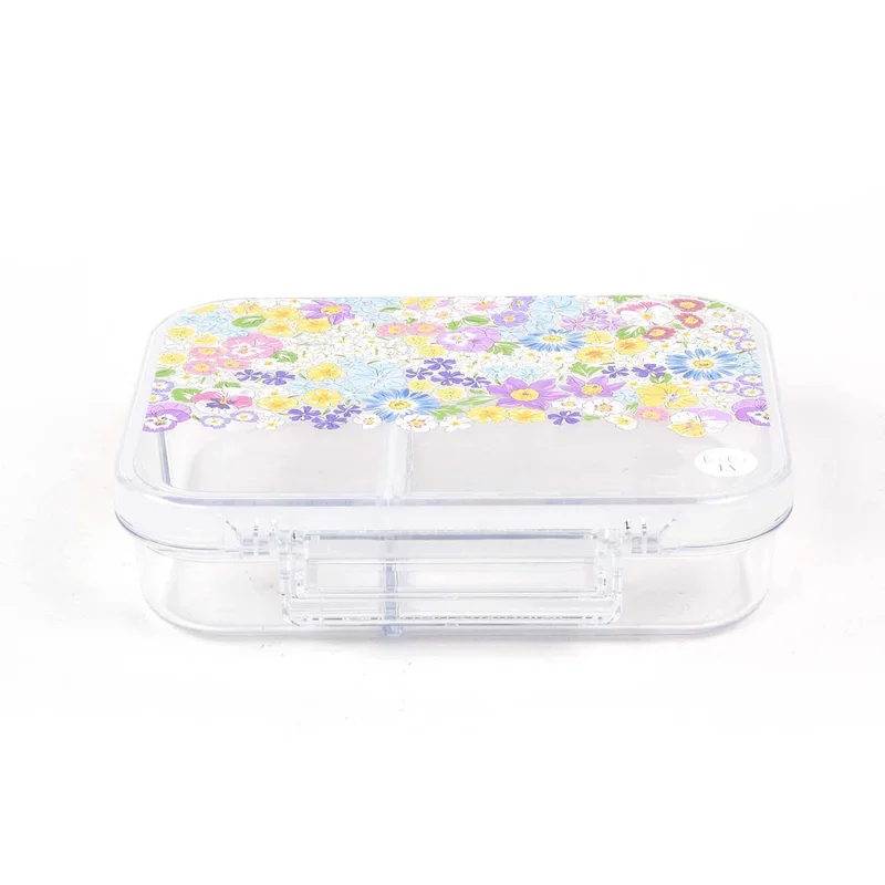 ليتل اي ايه Floral Snack Box - 3  Compartments