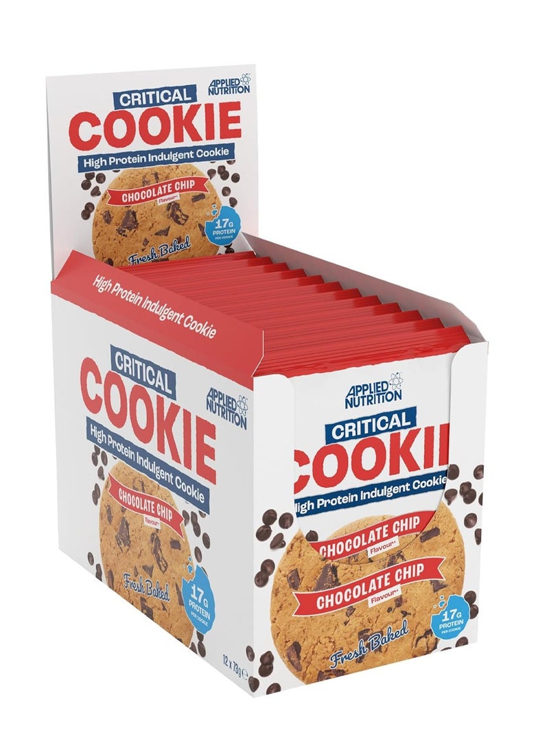 Applied Nutrition Critical Cookie - Chocolate Chip - (Box of 12 Pieces)  - Image 1