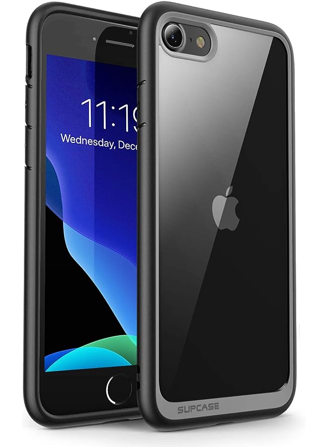 SupCase Unicorn Beetle Style Case Designed for iPhone SE 2nd generation/iPhone 7/iPhone 8, Premium Hybrid Protective Clear Bumper Case (Black) - Image 1