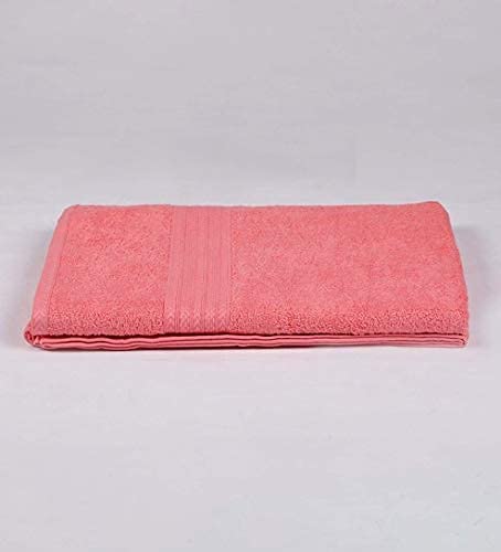TIQH® Organic Cotton 600 GSM Highly Absorbent & Quick Dry Soft Large Bath Towel - Pack of 1 (36x72, Pink) - Image 2