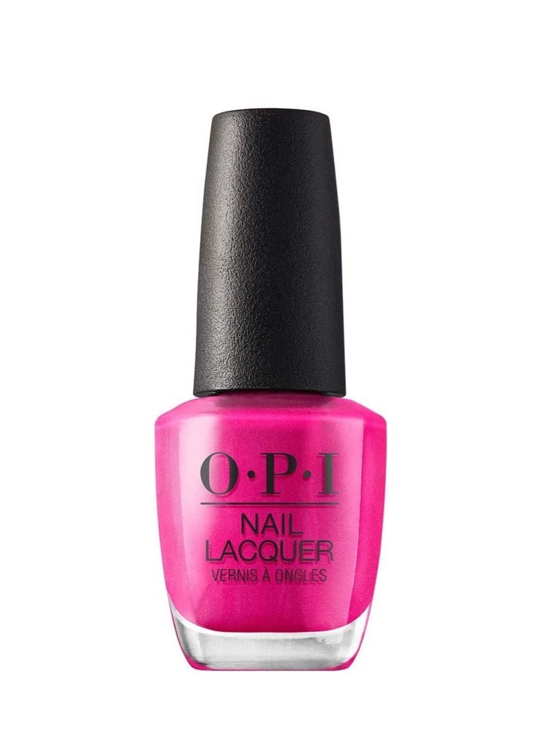 أو بي آي طلاء أظافر OPI - La Paz Itively Hot (15 مل)، لمسة نهائية لامعة باللون الوردي النيون الجريء - Image 1