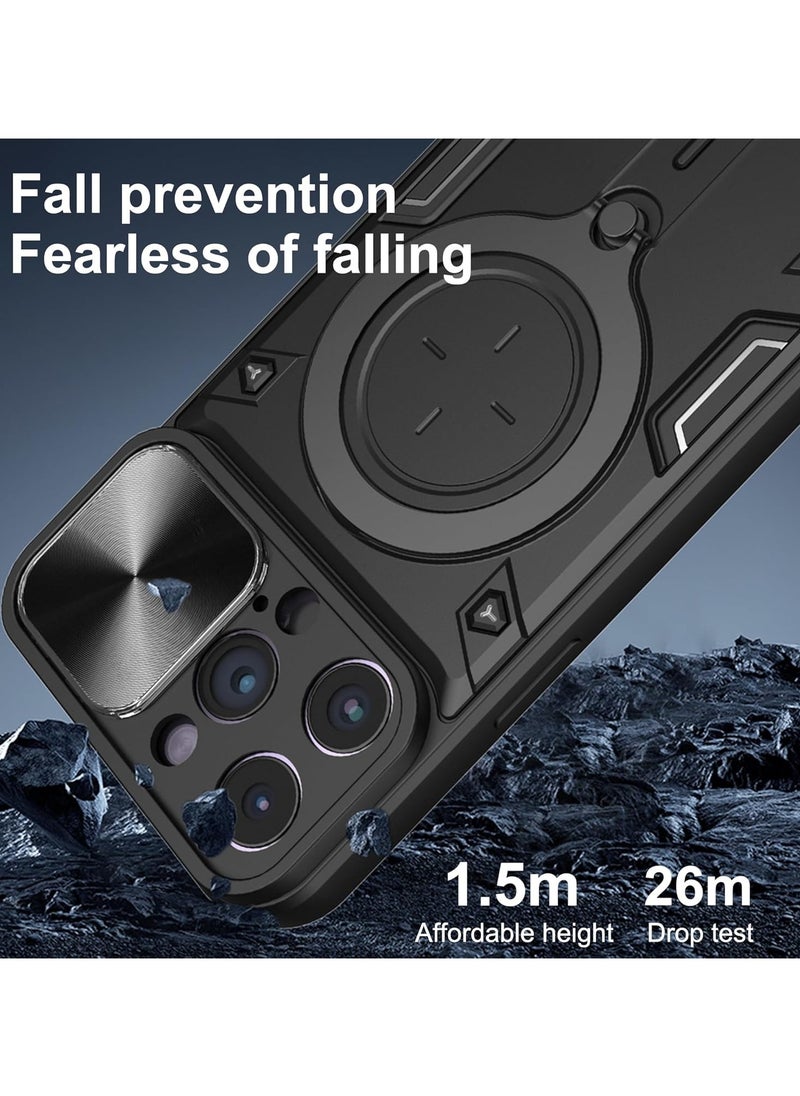 Generic - Magnetic case for iPhone 16 Pro with sliding camera. Armored shockproof cover - Image 1
