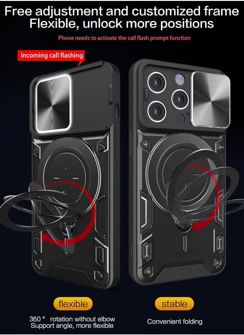 Generic - Magnetic case for iPhone 16 Pro with sliding camera. Armored shockproof cover - Image 1