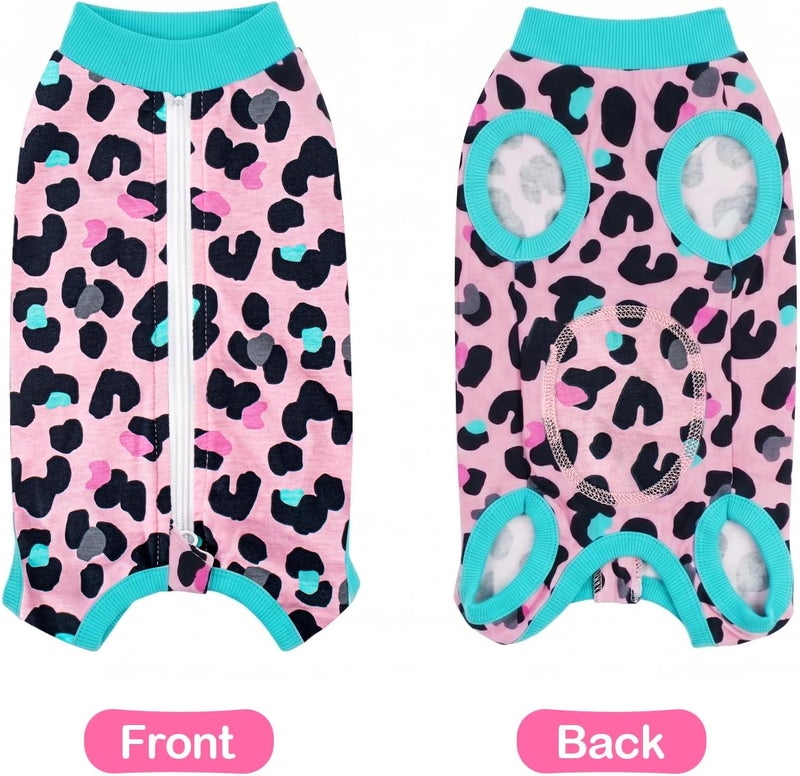Coppthinktu Pink Large Dog Surgery Recovery Suit for Dogs After Surgery, Dog Onesie Bodysuit Neuter Spay Puppy Suits, Male Female Post-Op Surgery Clothes Wounds E-Collar Cone Alternative Anti Licking - Image 5