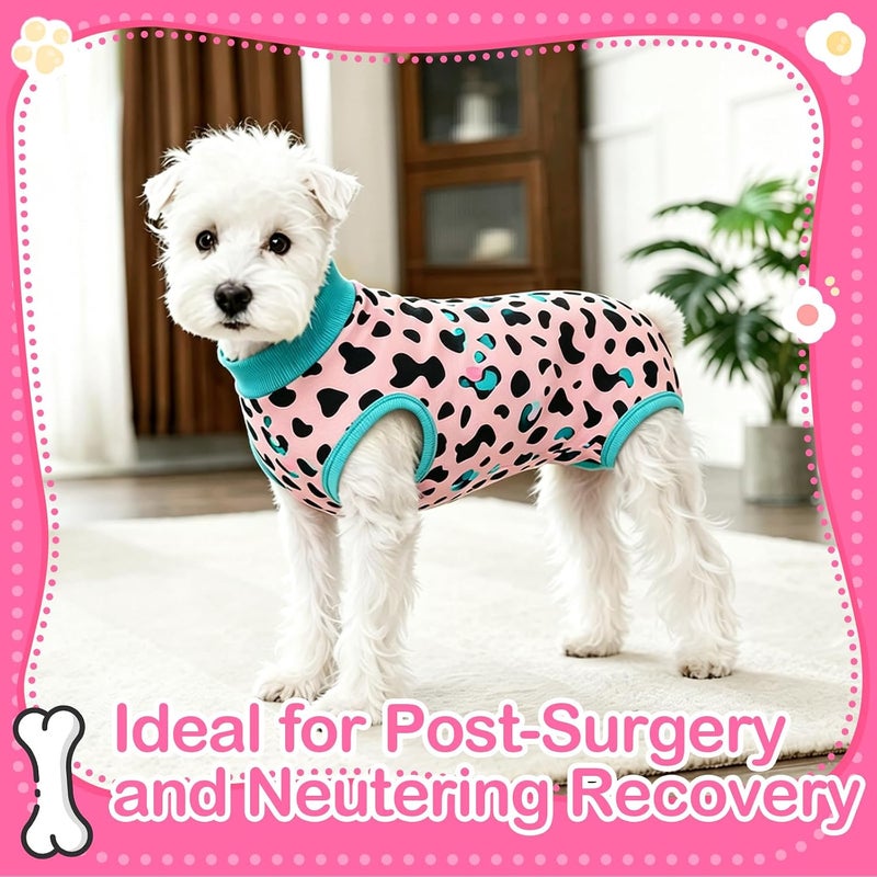 Coppthinktu Pink Large Dog Surgery Recovery Suit for Dogs After Surgery, Dog Onesie Bodysuit Neuter Spay Puppy Suits, Male Female Post-Op Surgery Clothes Wounds E-Collar Cone Alternative Anti Licking - Image 2