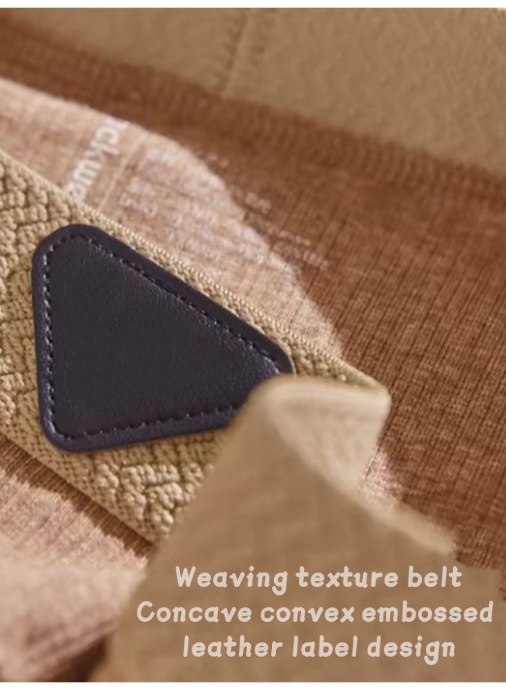 ملابس داخلية جديدة للرجال الرجال القطن النقي 10A الصف المضاد للبكتيريا Crotch الرجال الملاكمة السراويل الملاكمة السراويل القصيرة ، [3 حزمة] رمادي فاتح + بني داكن + أبيض - Image 2