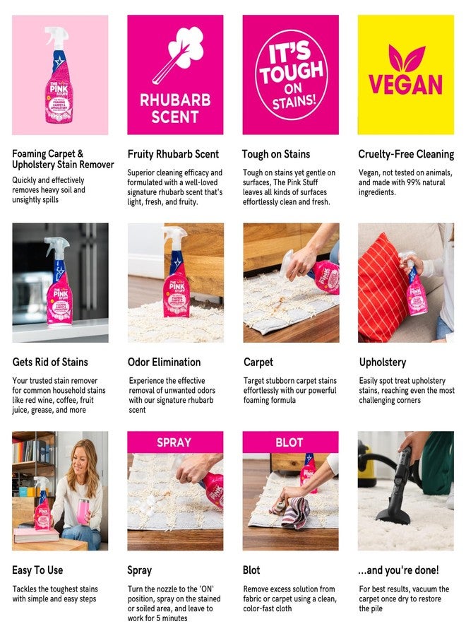 THE PINK STUFF Stardrops - The Pink Stuff - The Miracle Foaming Carpet & Upholstery Stain Remover - Image 5
