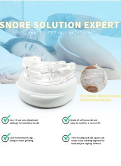 Joshberg Anti Snoring Bruxism Mouth Guard Improve Sleeping Apnea Snoring Device To Stop Snoring  - Image 2