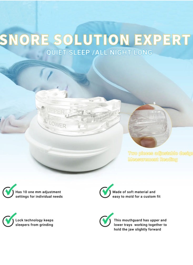 Joshberg - Anti Snoring Bruxism Mouth Guard Improve Sleeping Apnea Snoring Device To Stop Snoring - Image 1