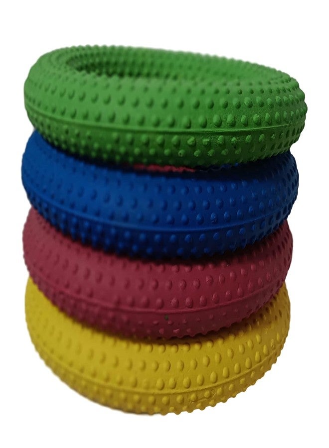 Tima Deck Tennis Rings: Outdoor Party, Beach & Playground Game for Adults, Kids & Families - Set of 4 Rubber Disks for Tennikoit Games (Dotted) - Image 5