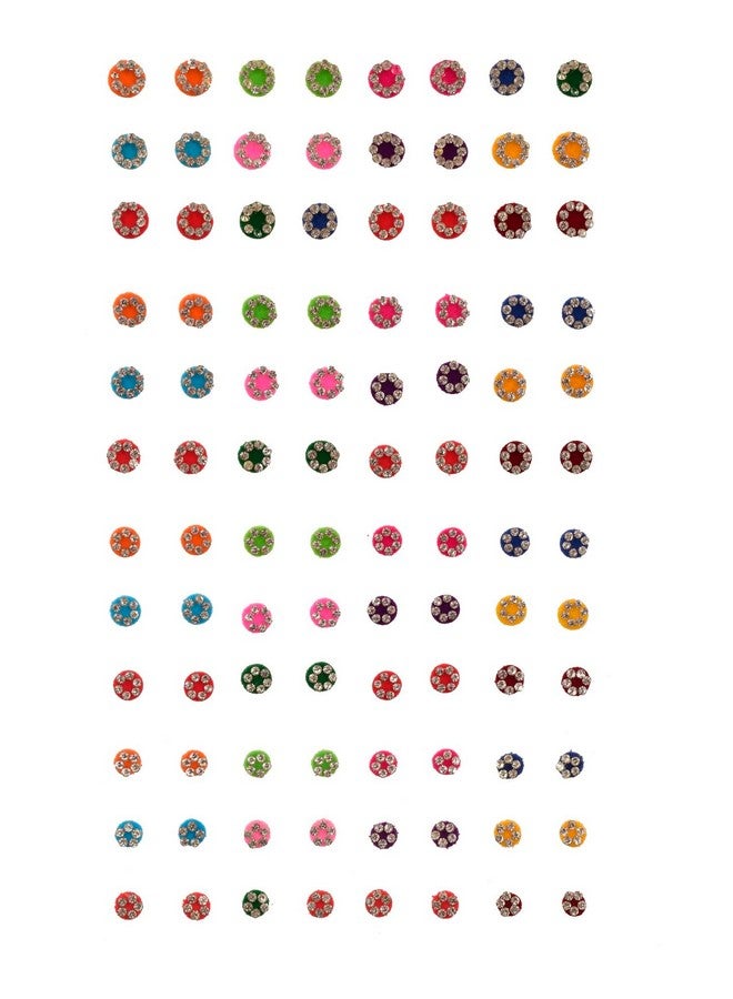 THANUS CRAFT THANU'S CRAFT Multicolor Diamond Bindi Forehead Pottu Sticker kumkum Tiny Stone Bindi Book for Girls and Ladies (372 Small Stone Bindi Booklet) - Image 5