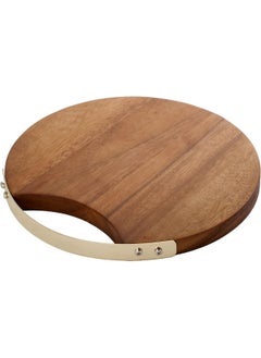 Billi Acacia Wood Circular Round Cutting Board, Modern And Exquisite Design, For Any Kitchen, Food Preparation Tools For Kitchen Lovers