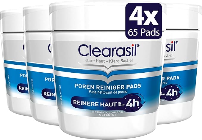 Clearasil كليراسيل 5 في 1 65 وسادات تنظيف فائقة عبوة من 4 - Image 1