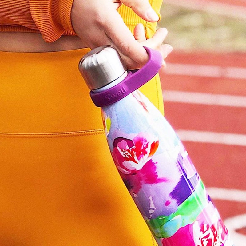 S'well مقبض س'ويل - بنفسجي - يناسب زجاجات 9 أونص و 17 أونص و 25 أونص طريقة مريحة للحمل تصميم مبتكر وقبضة مرنة - Image 4