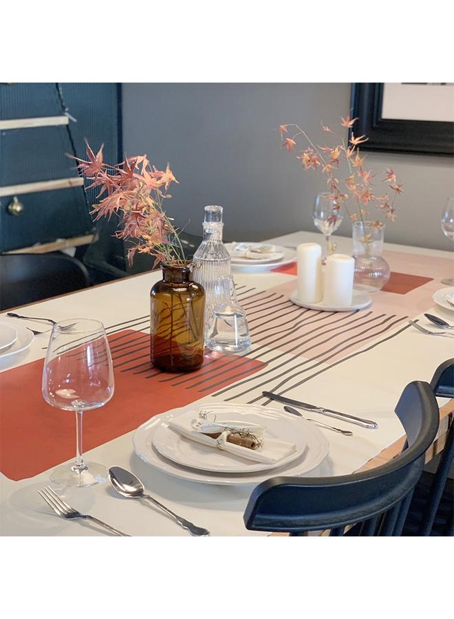 الأزرق جي دبليو وسادة طاولة خفيفة وفاخرة عالية الجودة مقاومة للماء ومقاومة للزيت ومقاوم للكي - Image 1