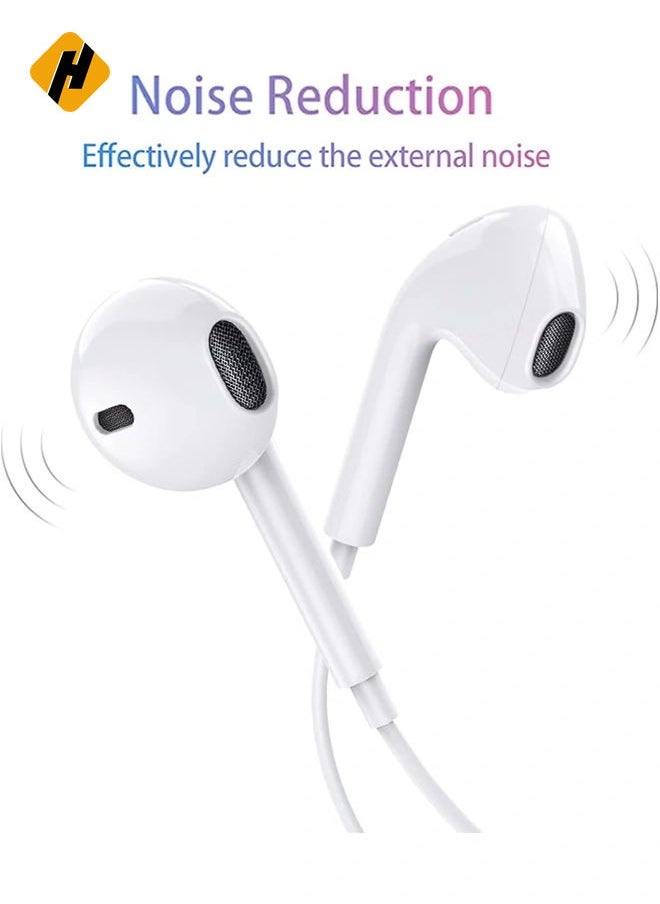 HuHa - Lighting Earphones for iPhone, In Ear Headphones Wired Earbuds Headets Cable with Volume Control and Privode Mic/Phone Call Compatible with iPhone 13/12/11/X/XR/XS/7/8 Support All iOS Systems - Image 1