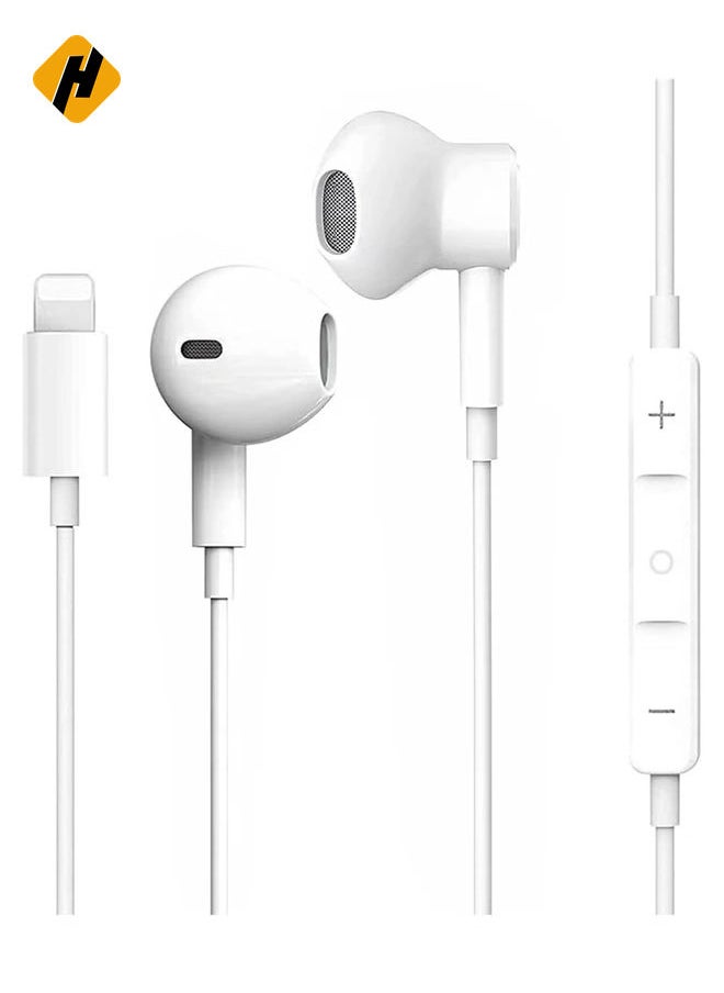 HuHa - Lighting Earphones for iPhone, In Ear Headphones Wired Earbuds Headets Cable with Volume Control and Privode Mic/Phone Call Compatible with iPhone 13/12/11/X/XR/XS/7/8 Support All iOS Systems - Image 1
