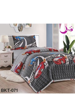 مون طقم لحاف أطفال مضغوط مكون من 3 قطع مايكروفايبر 210x160 سم  - Image 1