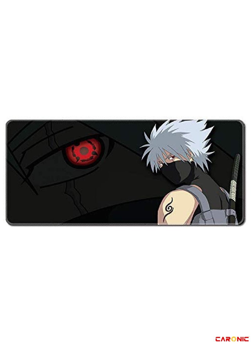 CARONIC - Extended Gaming Mouse Pad with Stitched Edges Durable Non-Slip Natural Rubber Base  Waterproof Computer Keyboard Pad Mat For Esports Pros Gamer Desktop Office Home Naruto - Image 1