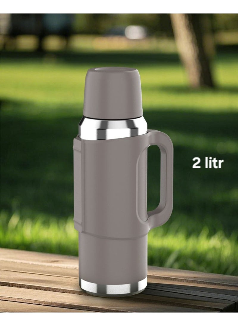 Homex vacuum flask 2L/304 Stainless steel inner/Long heat retention/Heavy duty /Durable Travel design