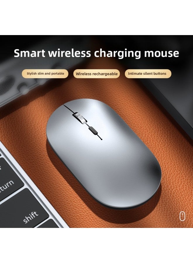 Loquat X2 Dual-Mode Bluetooth Wireless Mouse Rechargeable For Huawei For Apple Notebook Tablet Silent Metal Mouse-Color:X2 Single Mode 2.4g Black (private Model Upgraded Version) - Image 3