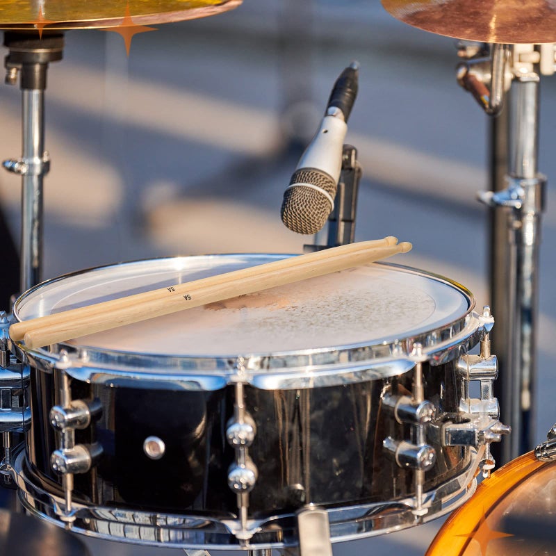 Cindeer 20 Pairs Drum Sticks Maple Drumsticks Oval Tip Drum Sticks Set Drum Accessories Wood Drumsticks for Adults Kids Drumming (5A) - Image 5