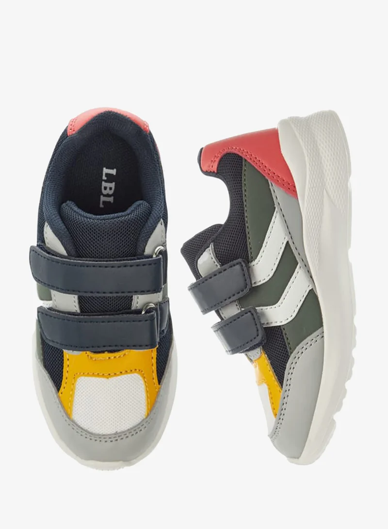 LBL by Shoexpress Boys Panelled Sneakers With Hook And Loop Closure