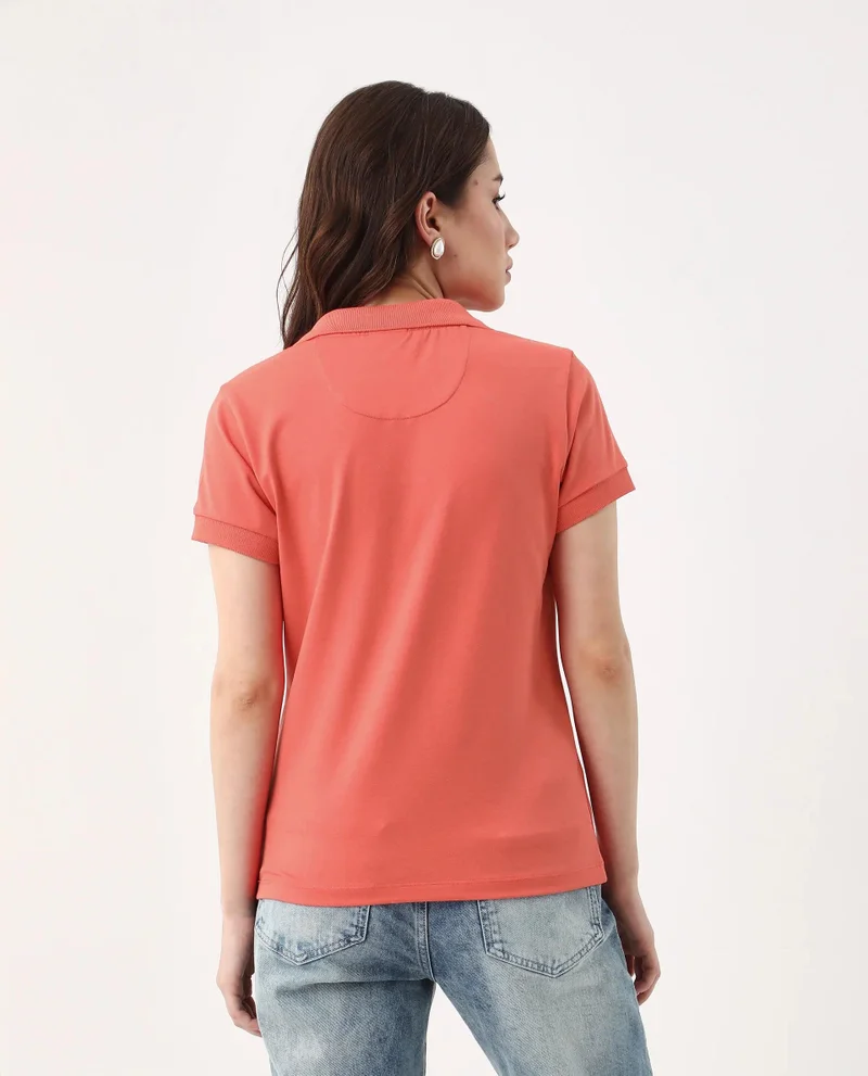 Rareism Women's Short Sleeve Plain Polo