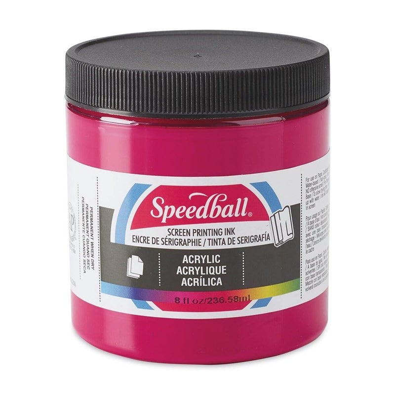 Speedball, 46211, Acrylic Screen Printing Ink, 8 Fl Oz. 237 ml, Process Magenta - Image 4