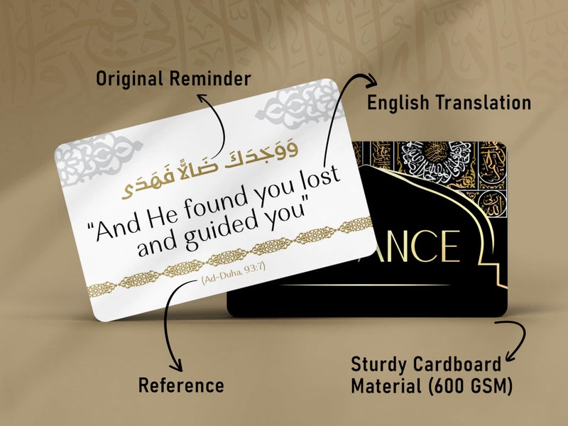 OLEEK eid gifts islamic quranic verses cards (30 Daily Reminders) - islamics gift for women - muslim gifts for men - eid decorations for home 2026 - ramadan dua cards - eids gift islamics decor - Image 3