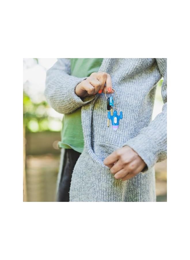 PROMASS - promass Flashlight Keychain, 48 Pcs Rocket LED Flashlight Colorful LED Flashlight Small Flashlights for Kids Mini LED Flashlight Keychain, Airplane Key Ring Astronaut Party Favors (Airplane) - Image 1