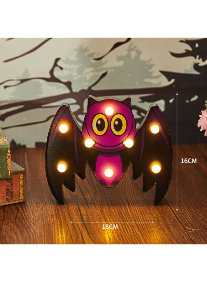 NIBEMINENT Bat Shape Night Light Multicolour