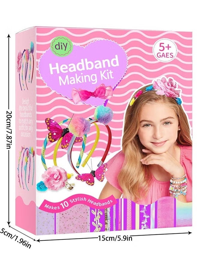 Jamal Headband Making Kit For Girls - Arts & Crafts Gift - Make Your Own Fashion Headbands For Kids - Diy Hair Accessories Set - Gift For Ages 5-12 Year Old Girl - Little Kids Art & Craft Gifts - Image 2