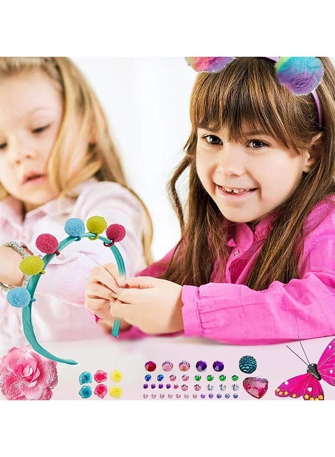 Jamal Headband Making Kit For Girls - Arts & Crafts Gift - Make Your Own Fashion Headbands For Kids - Diy Hair Accessories Set - Gift For Ages 5-12 Year Old Girl - Little Kids Art & Craft Gifts - Image 5