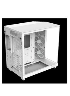 NZXT NZXT H6 Flow Compact Dual-Chamber Mid-Tower Airflow Case - White | CC-H61FW-01  - Image 3